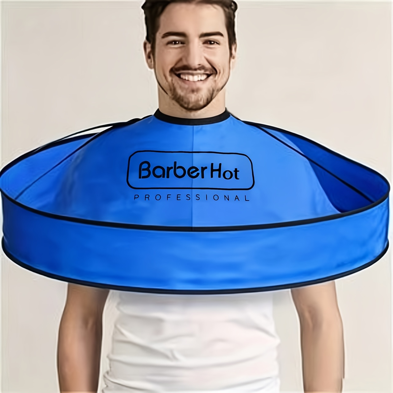 TEMU A Hair Cutting Canopy With English Lettering, A Non Stick Hair Cutting Bib, An Adult Hair Cutting Shawl, A Cutting Canopy, A Shaving Cape,