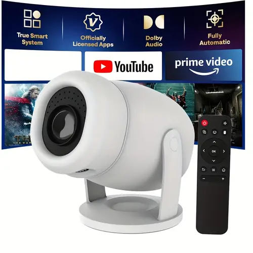 newest smart projector projector wifi and 180 auto keystone outdoor portable movie projector 300ansi home projector suitable for mobile stick