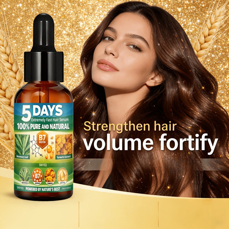 Super Quick Hair Serum, AND PURE, Strong Roots, Hydrate Roots And Activate, Easily Lift Thick Hair, Includes Turmeric, Biotin, Rosemary, And Onion Keratin, Strengthen Hair, Enhance Volume, Make Fine Hair Appear Fuller