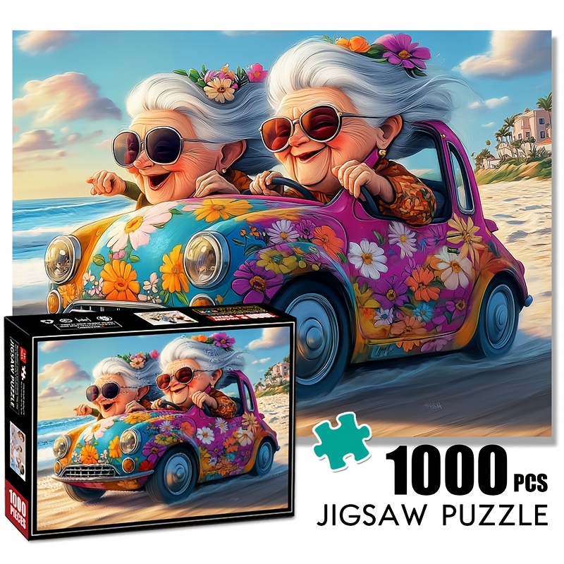 

Happy Grandma 1000pcs - Large, Paper Puzzle For Adults & - Decor Gift