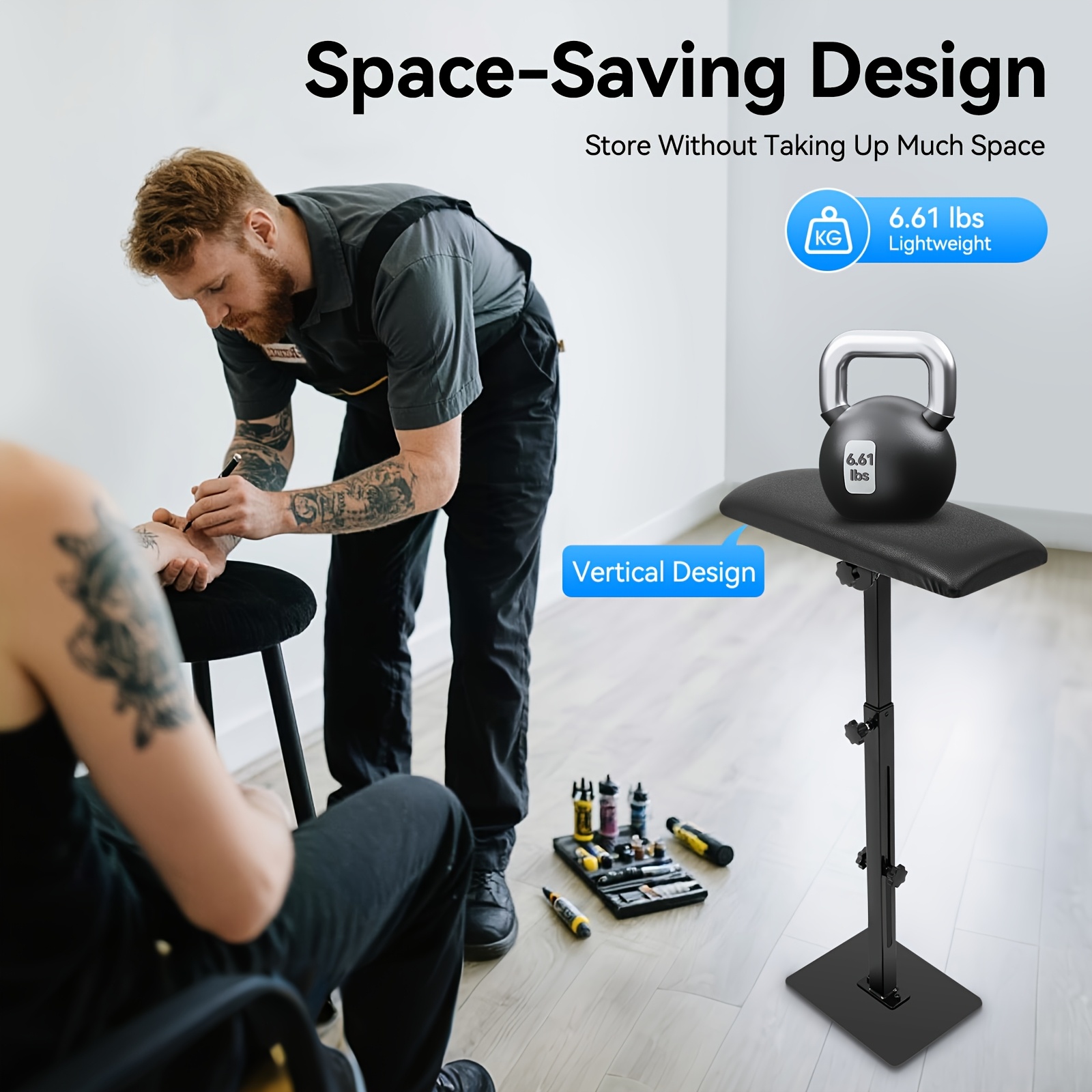68-100cm Tattoo Armrest Adjustable Armrest Leg Support Armrest Tripod Dhl