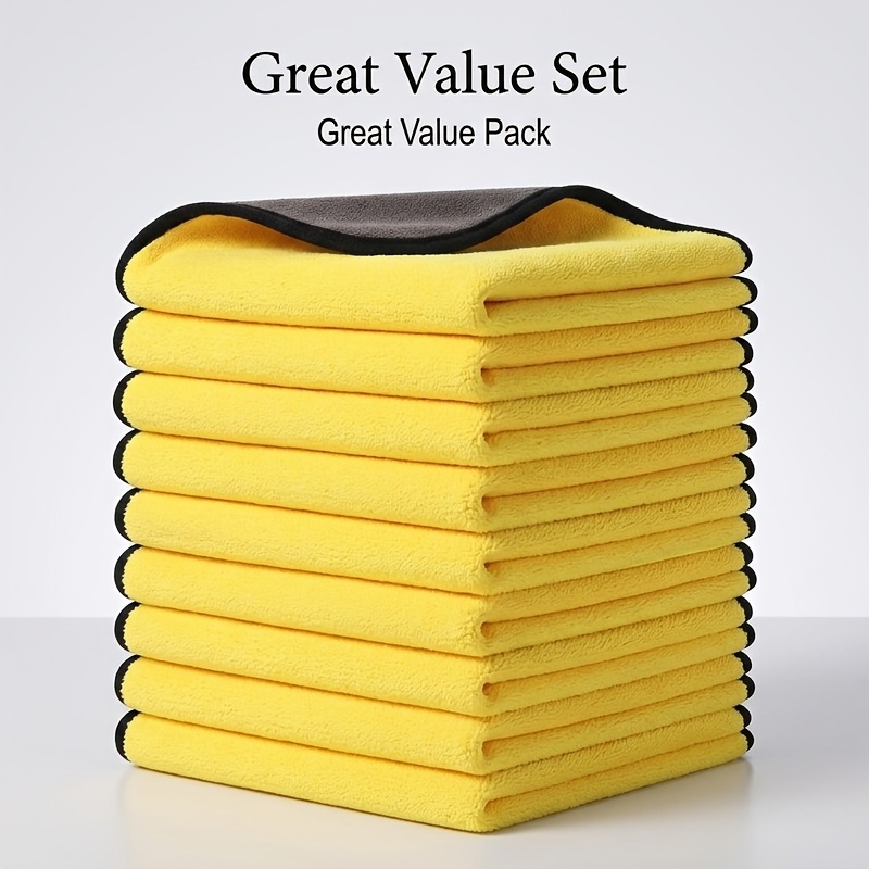 12pcs High Quality Microfiber Car Cleaning Cloths Super Absorbent... product image 7