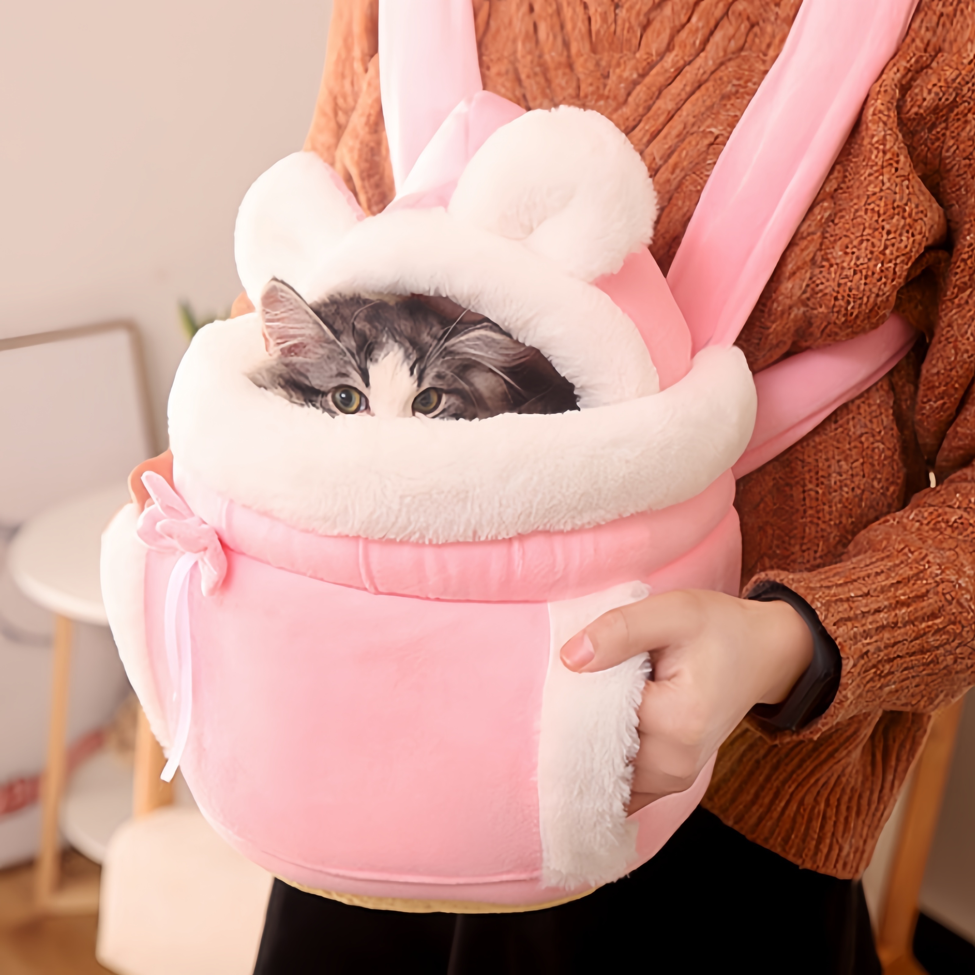 

1pc Cat Backpack, Can Be Used As A Pet Nest For , Style For Small And Medium-sized Pets