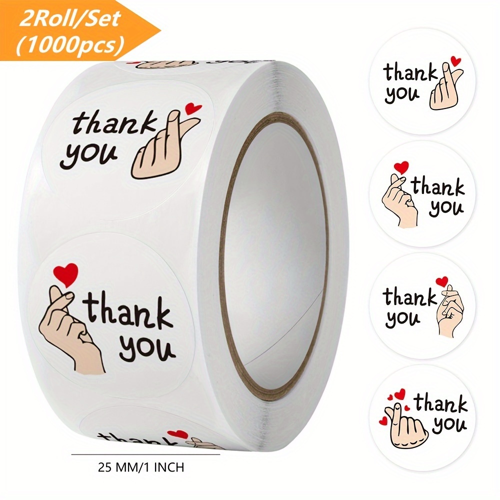 100 Thank You Stickers Thank You Stickers Craft Stickers
