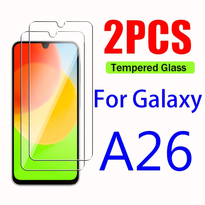 E-shop 2 Stück 0,3 mm Panzerglas für Samsung Galaxy A26 Displayschutzfolie für Galaxy A26 Schutzfolie Glas für Galaxy A26 5G Glasfolie