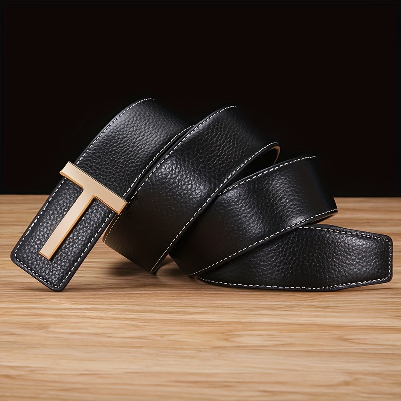 Double Sided Head Layer Leather Belt for Couples
