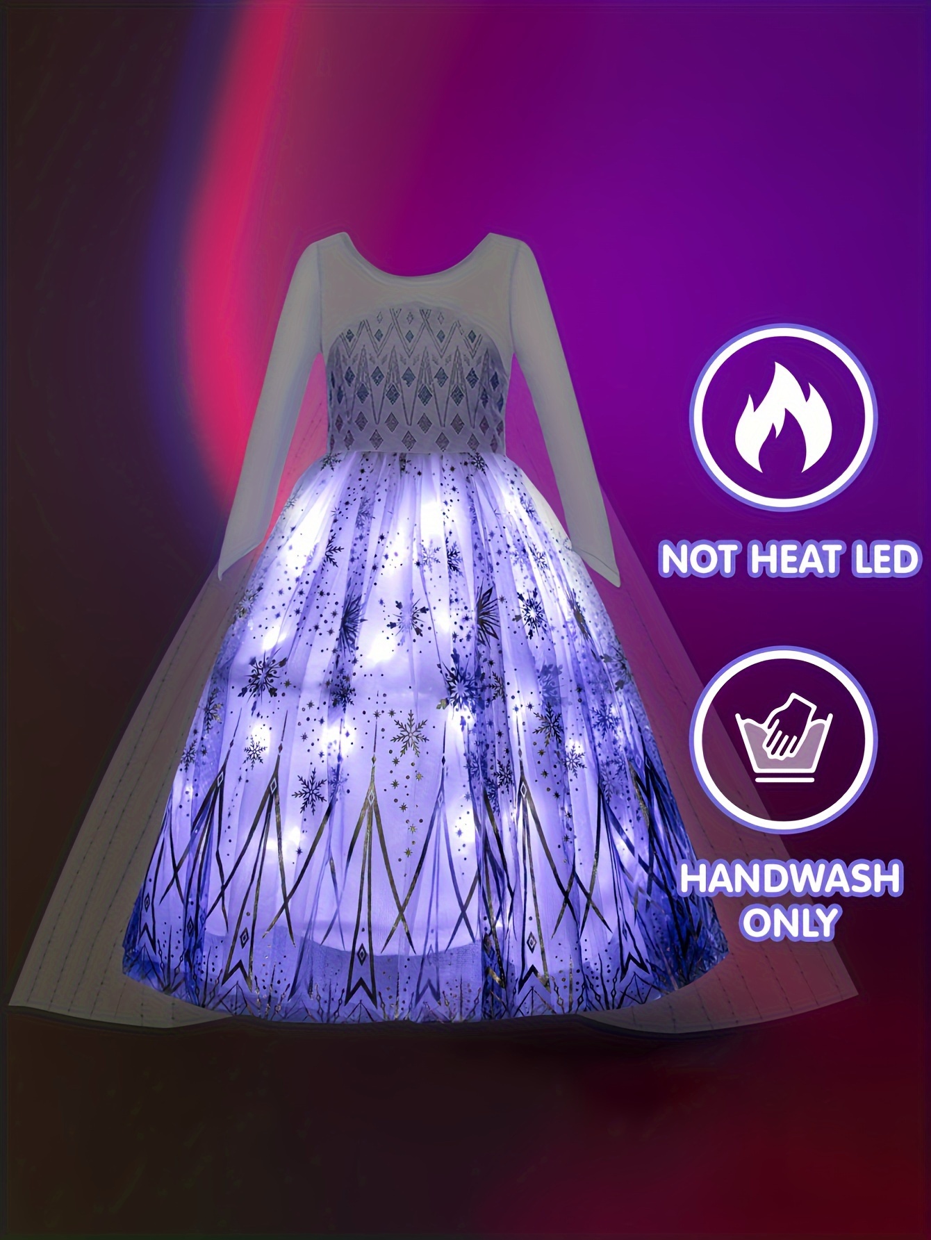 princess light up dress A moment, glowing in every color  This colorful lighting Elsa turns every step into magic. Soft lights, icy elegance, and a sparkle that feels straight out of a fairytale Light up Princess Dress -