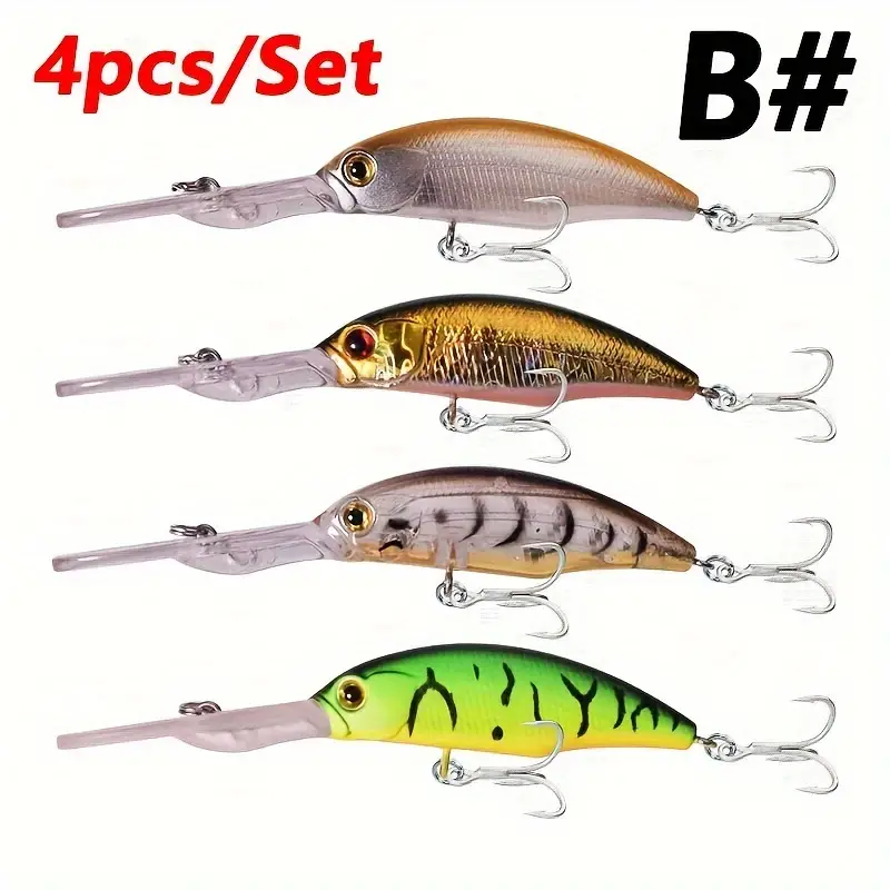 Floating Minnow Fishing Lure Mixed Colors Set Deep Diving - Temu
