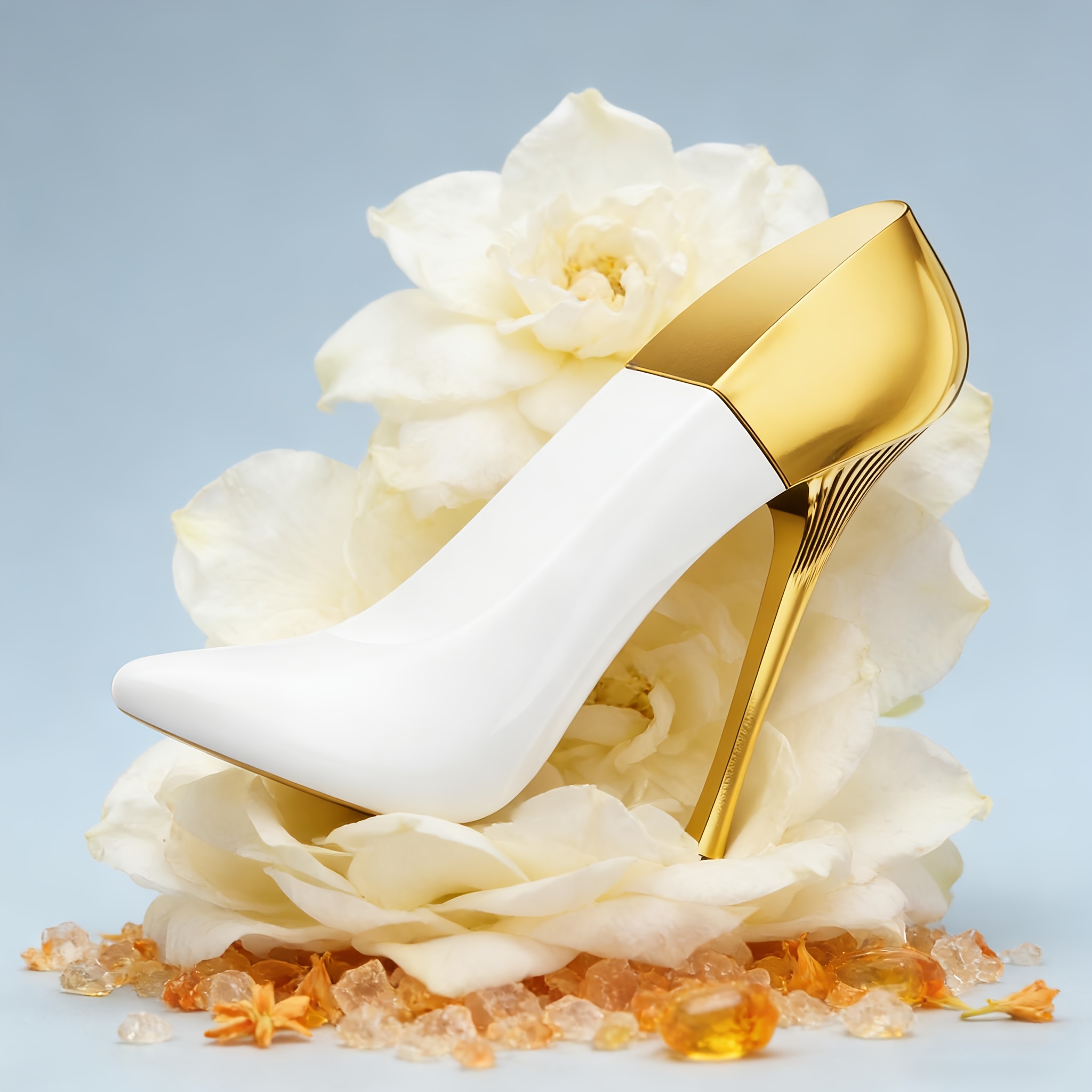 Pointed-toe White High Heels Luxury Women's Perfume] Rich Top Note | Gentle Camellia Middle Note | Fresh Neroli Oil | Passion And Delicacy Blend