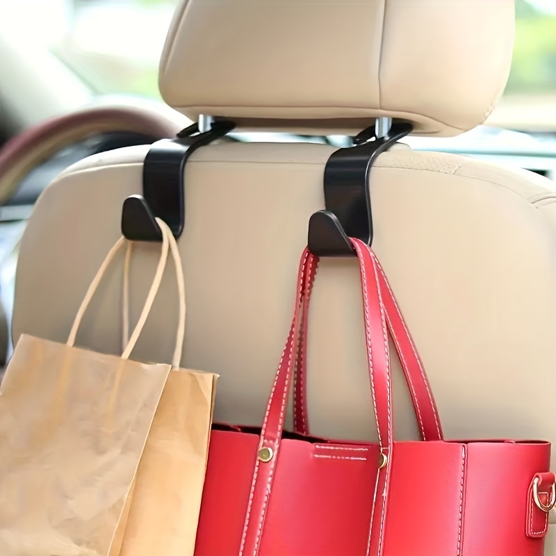 4 stücke Auto Rücksitz Tasche Handtasche Haken Kunststoff Kopfstütze  Aufhänger Lagerung Lebensmittel Auto Sitz Haken