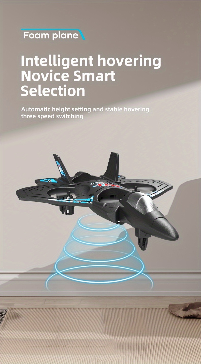 Drone with Rechargeable Battery, Quadcopter Altitude Control, Remote Control Toy for Beginners, Indoor And Outdoor Gifts, Fighter Jet, Toys for Boys And Girls, Christmas, Halloween, Thanksgiving Gifts