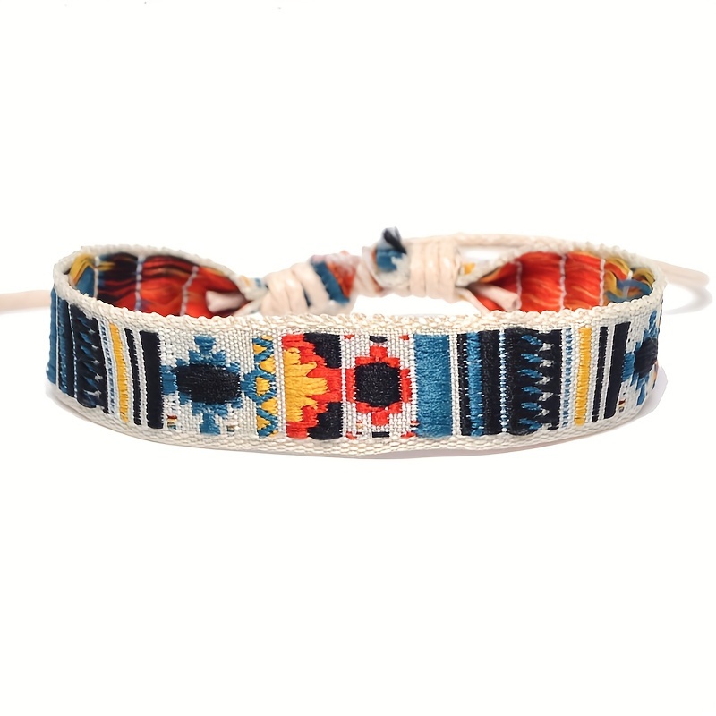 Boho Tribal Handwoven Bracelet Polyester