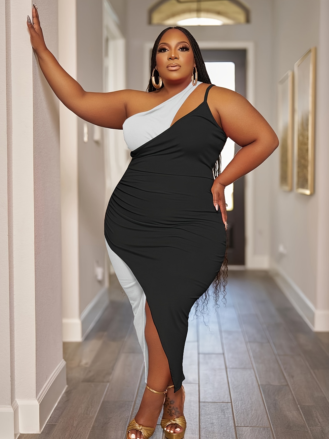 clearance plus size cocktail dresses Kiyonna Pretty Petals Mesh Dress TREND:DEMURE Color:Orange Blue Floral or festive evening out Miss Circle Women Madeline