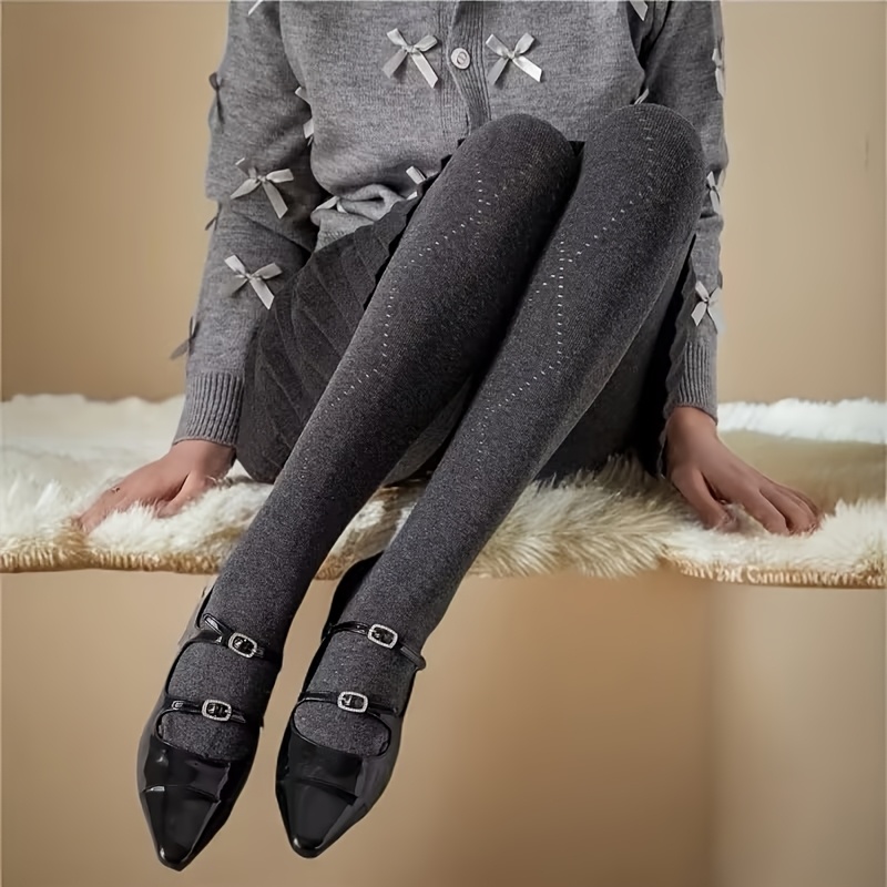 TEMU 1 Paire de Collants Transparents Losanges Vintage Américain - Collants Ultra-Extensibles Amincissants, Noir et , Convient pour , Tenue