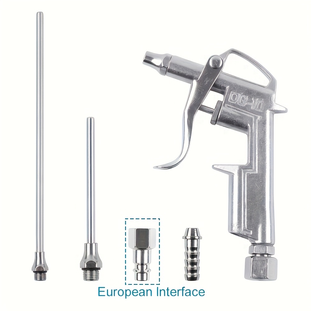 E-shop 5-teiliges/Set Aluminium Luftgebläse Pistolen Set, Professionelle 1/4" Gewinde Aluminiumlegierung Staubgebläse Pistolen mit austauschbaren