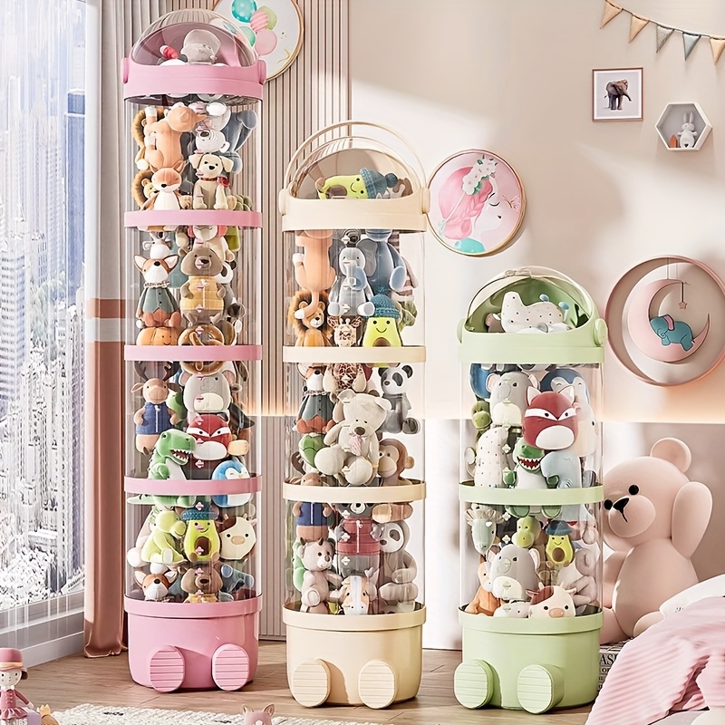multi layer transparent display stand suitable plush toys Temu