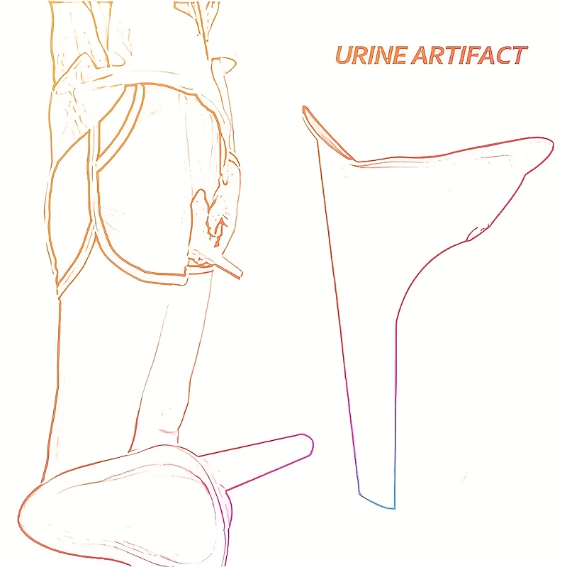 1pc Purple Portable Emergency Urinal for Women - Stand-Up Design, TPU Material, Ideal for Camping, Hiking & Outdoor Adventures, Hiking Gear | Ergonomic Design | Durable Urinal, Portable Toilet for Camping