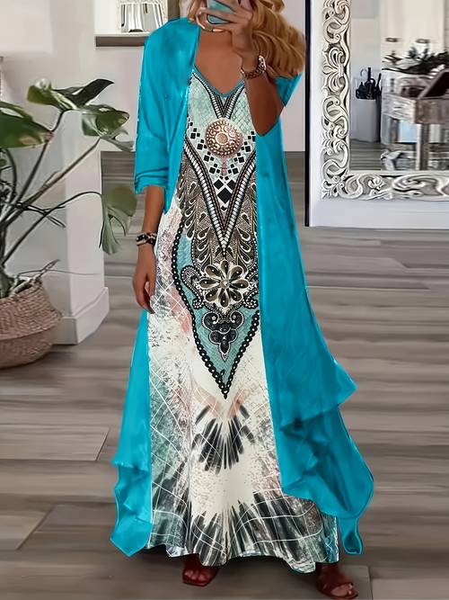 chic womens two piece skirt open front cardigan flowy cami dress outfits comfy for