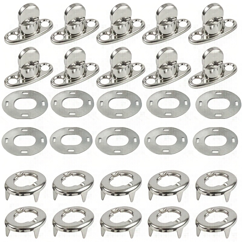 TEMU 10 Sets Of Twist Lock Button Swivel Eye Bolts For Canvas Marine Fastener Mounting Screws, Canvas Additions, Practical Solutions, Durable Metal