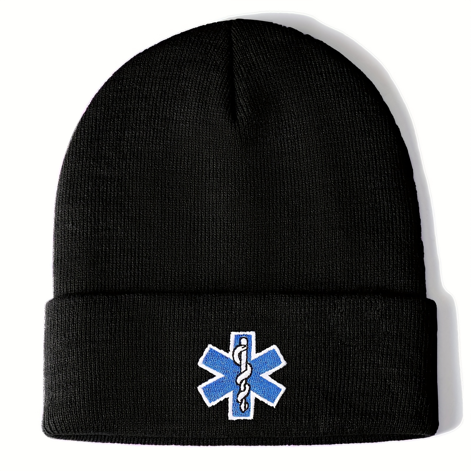 

& Beanie Hat, Stretchy Acrylic Knit, Elegant Style, Hand Washable - Perfect Gift For Emergency Medical Technicians