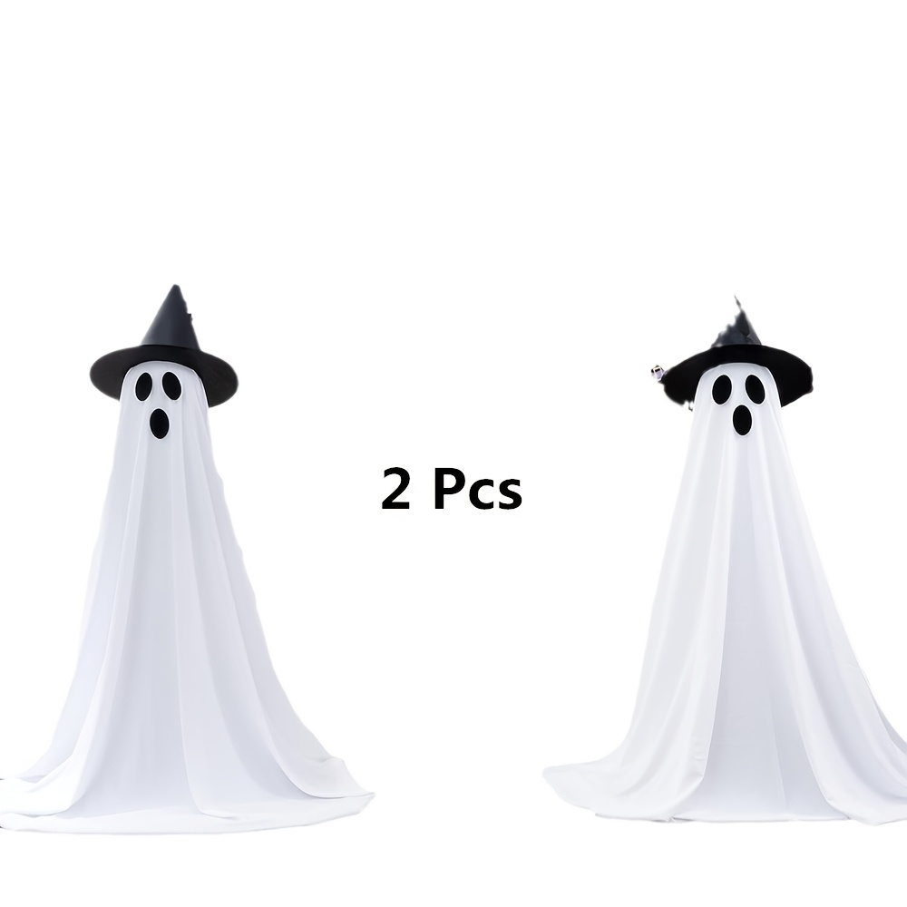 Halloween Standing Decoration, Light-up Outdoor Decor For Front & Yards, Halloween Ambiance Ornament, Figure With Hat (batteries Not Included)