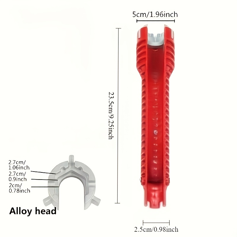 TEMU Multi-functional Labor-saving Wrench, Tool Set. Suitable For Faucet Installation, Bathroom Pipe Repairs, Kitchen Appliance Disassembly. Father's