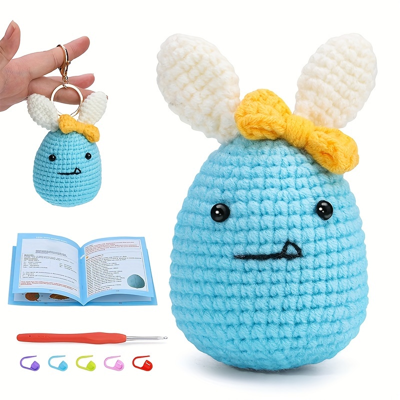  Crochet Kit for Beginners Adults and Kids - Make Amigurumi and  other Crocheting Kit Projects - Beginner Crochet Kit Includes 20 Colors  Crochet Yarn, Hooks, Book, Bag - Complete Crochet Starter Kit