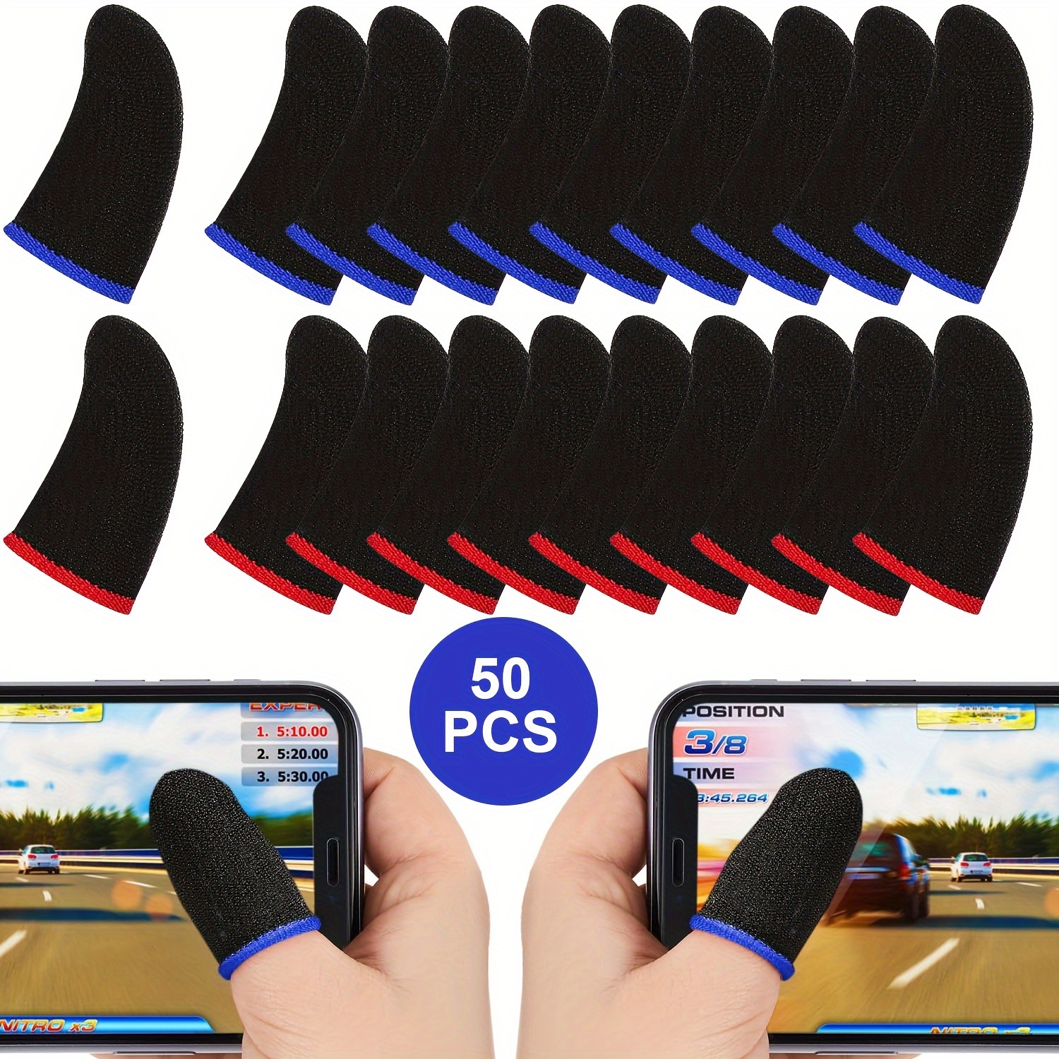 

[ ] 50pcs Sleeves - , -sweat Touchscreen For Controllers & Devices