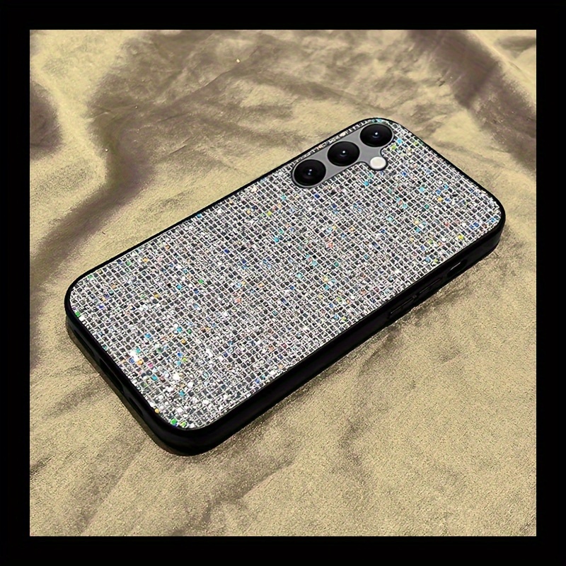 TEMU Phone Case - Stylish Soft Tpu Protective Phone Case With A Luxurious Shiny Grid Pattern, Suitable For Galaxy A16 4g 5g