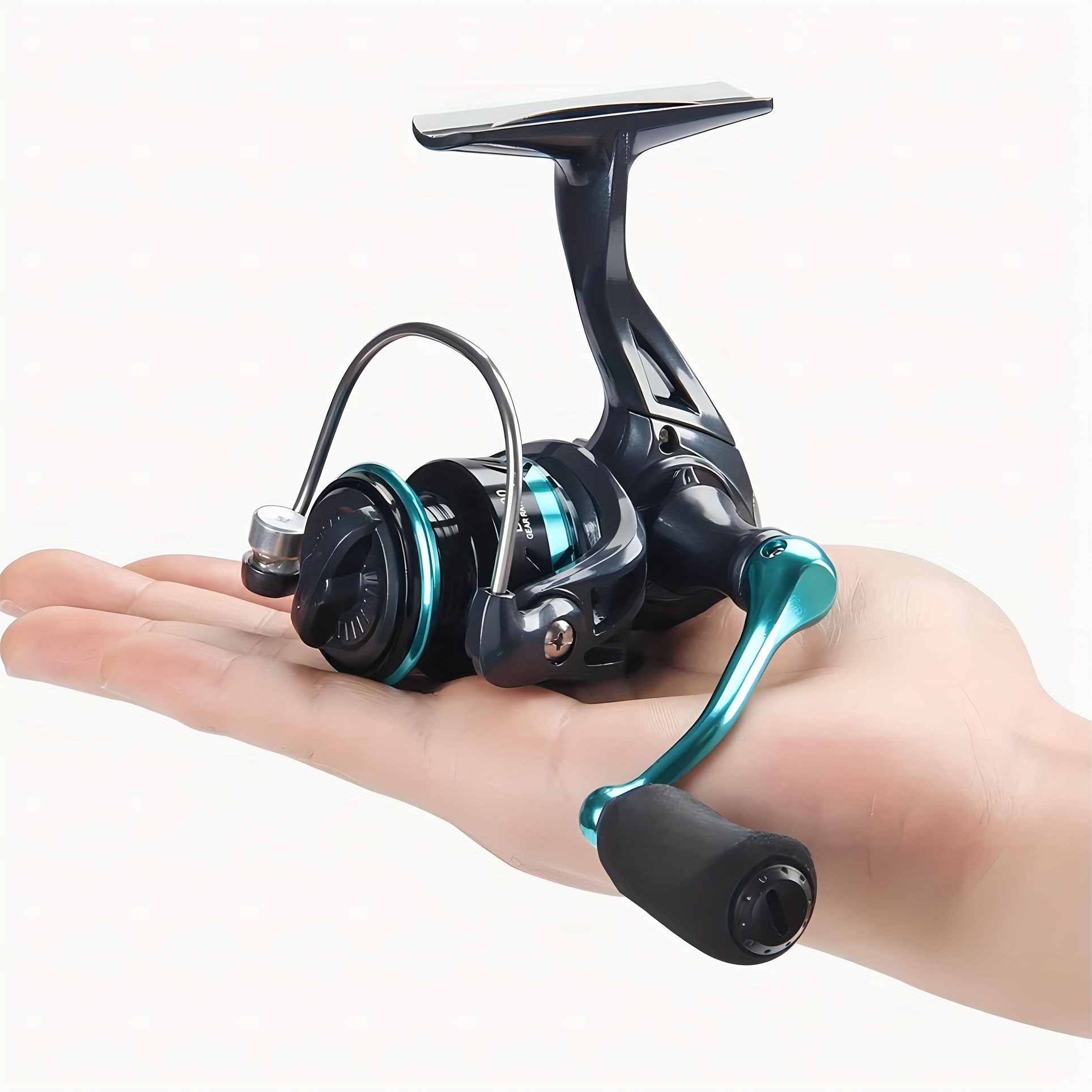 Ha Spinning Reel Metal Line Spool Foldable Handle Fishing - Temu