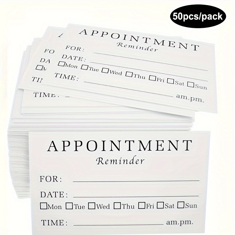 

50-pack Cards For Business, Dental, Therapy, Medical, , , Beauty, Restaurant Scheduling And Customer Services