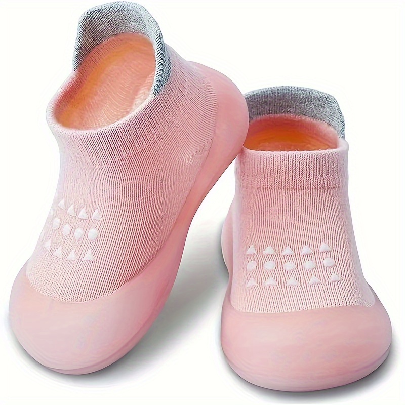 

Comfortable Slip On Sock Shoes For Baby Girls, Breathable Non Slip Walking Shoes For Indoor Outdoor, All Seasons