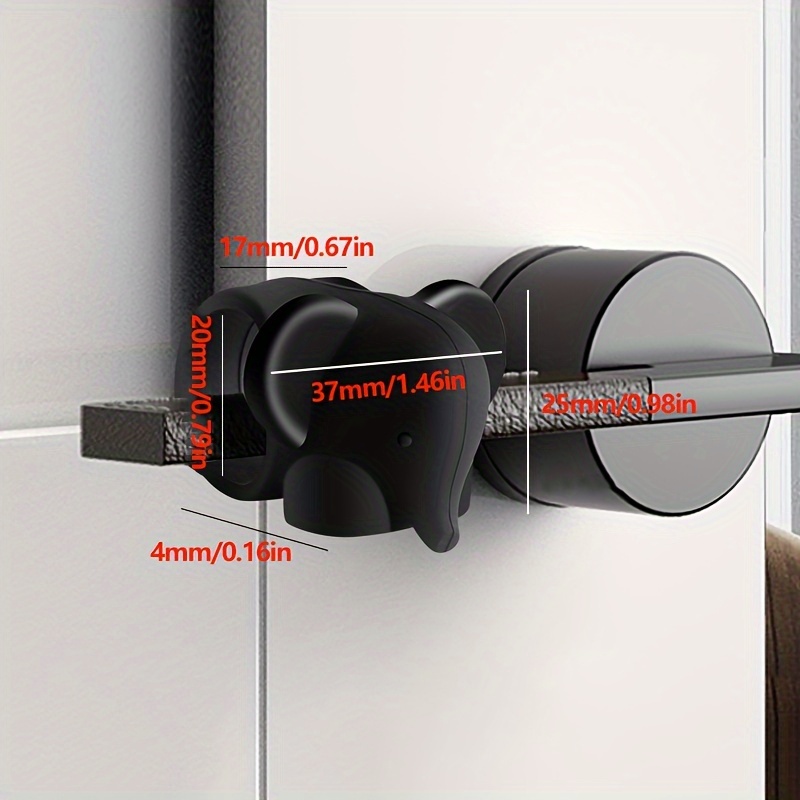 1pc Door Stop, No Punching, Handle, Anti-collision Artifact, Silicone Door Stop, Soft Rubber Door Stop