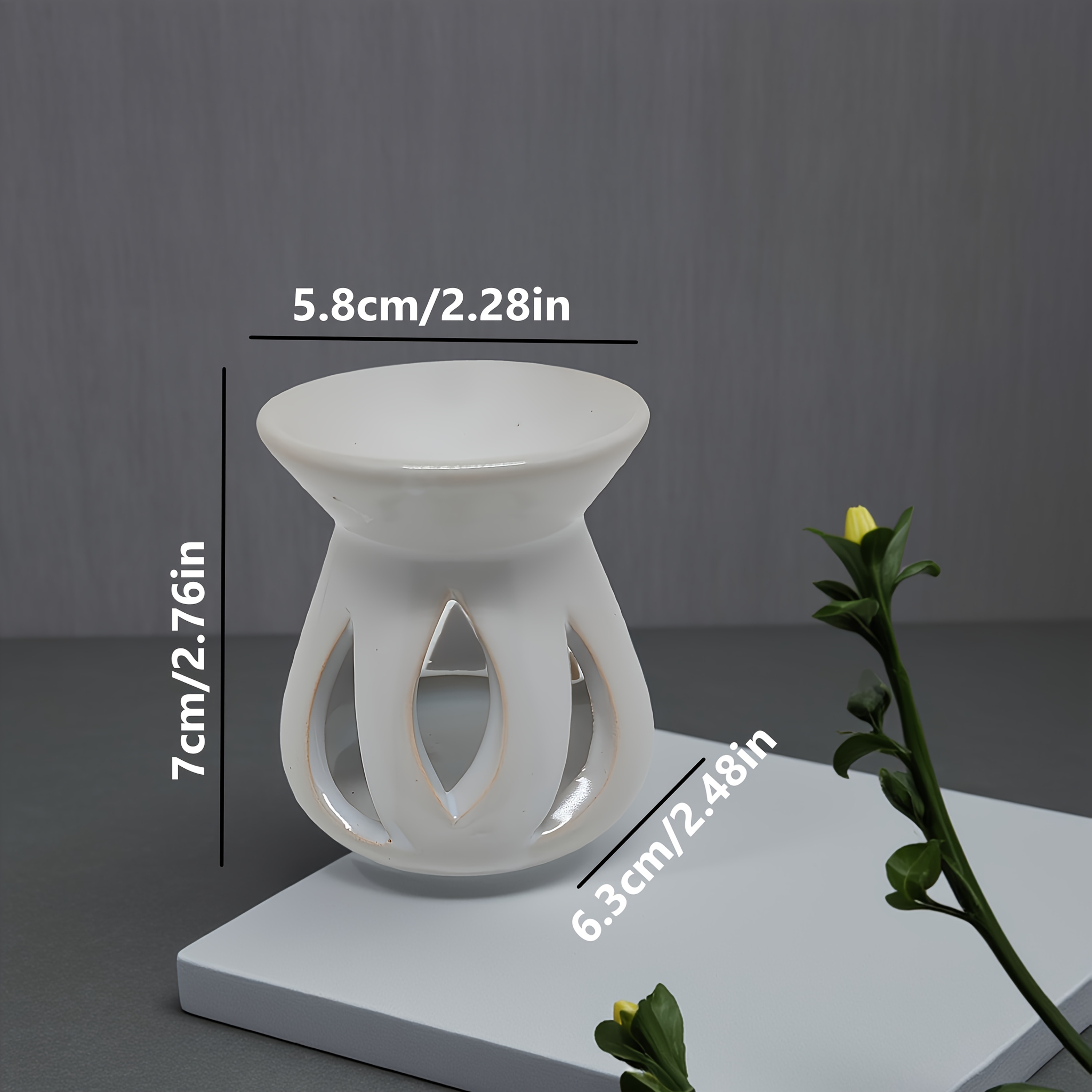 Clover Handmade Ceramic Diffuser Oil Burner Holiday Gift Souvenir