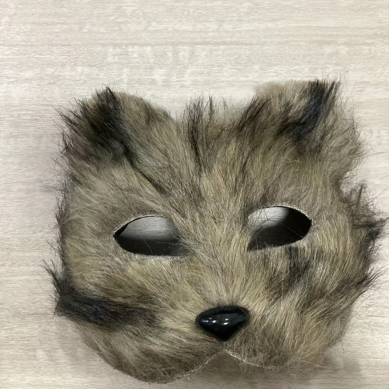 Furry Fox Masks Half Face Eye Mask Cosplay Props Halloween - Temu