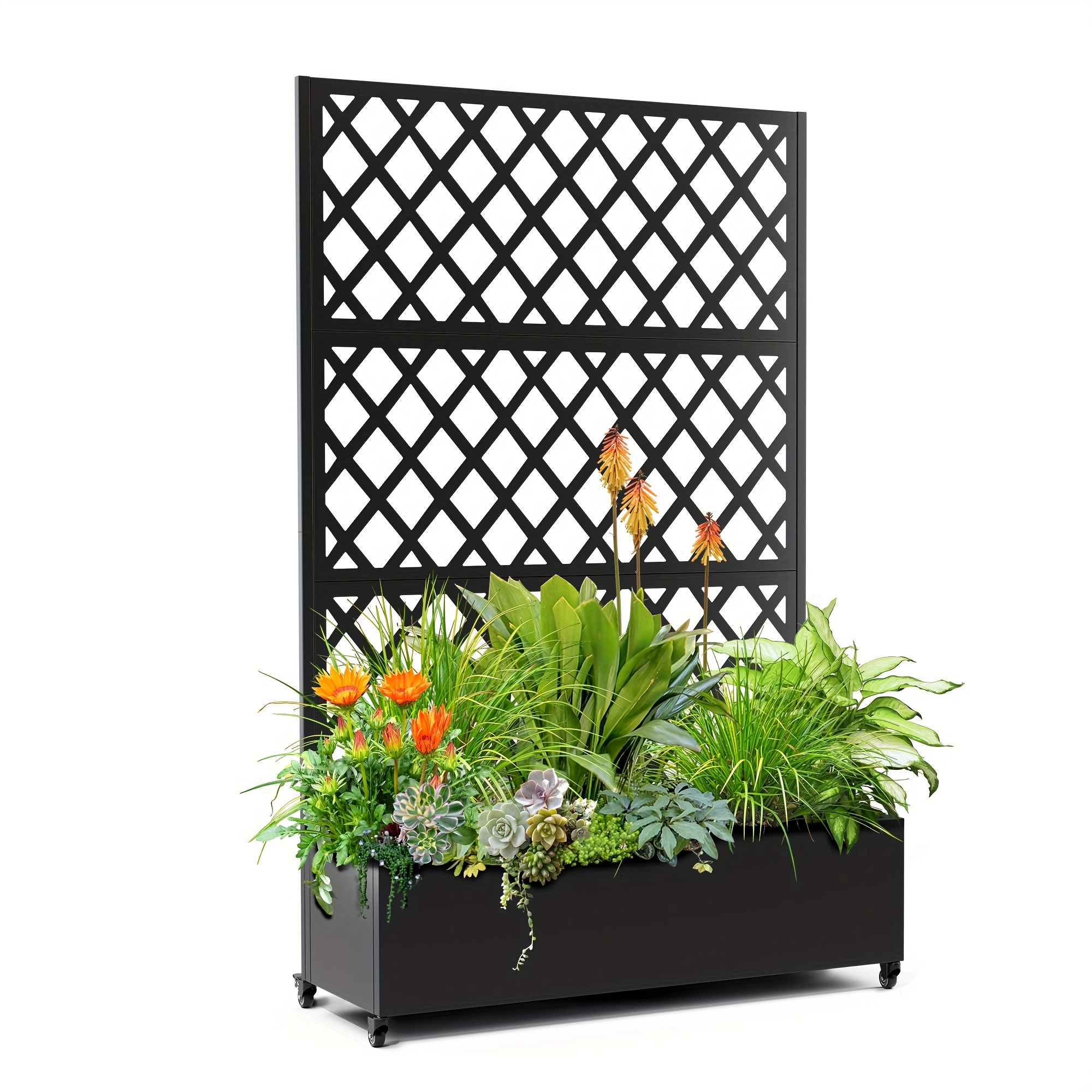 plantsですm(._.)m metal planter box with trellis metal raised garden bed with