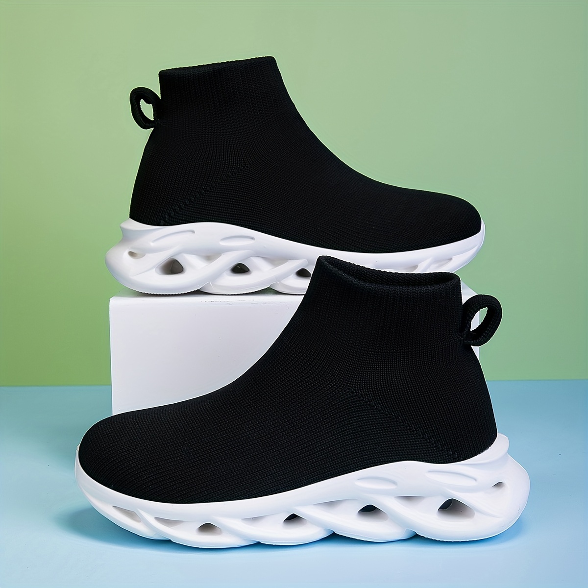 Girls' Casual High-Top Sneakers, Running Shoes