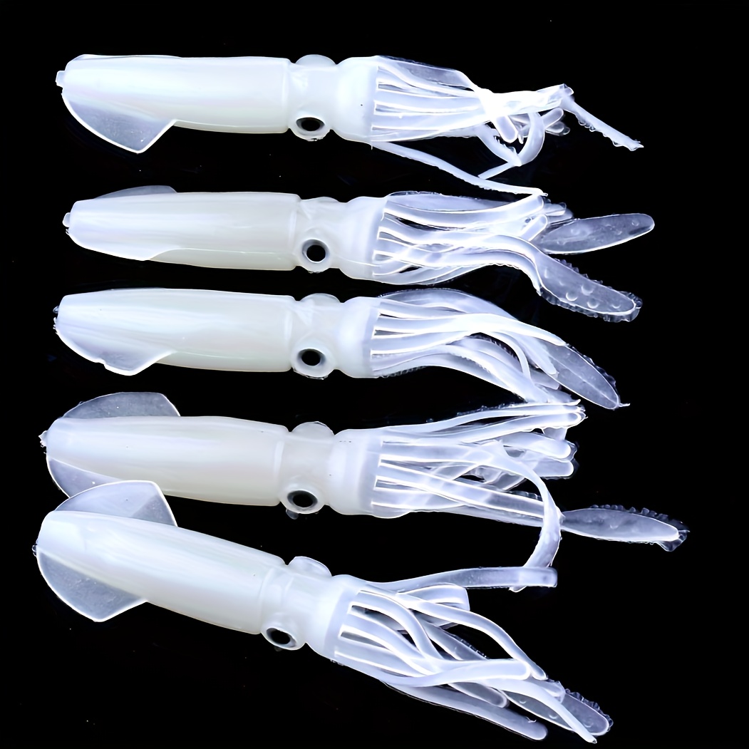 

5pcs/set Realistic Squid Bait, Artificial Sea Fishing Lure, Outdoor Fishing Accessories