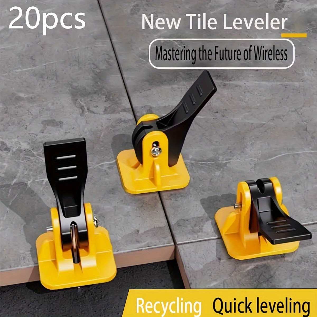 

Tile Leveling System Kit, Tile Leveling System Kit Tile Spacers Reusable Floor Leveling Compounds Upgraded 8-12mm Tiles, Tile Installation Leveler Tool Set For Wall&floor