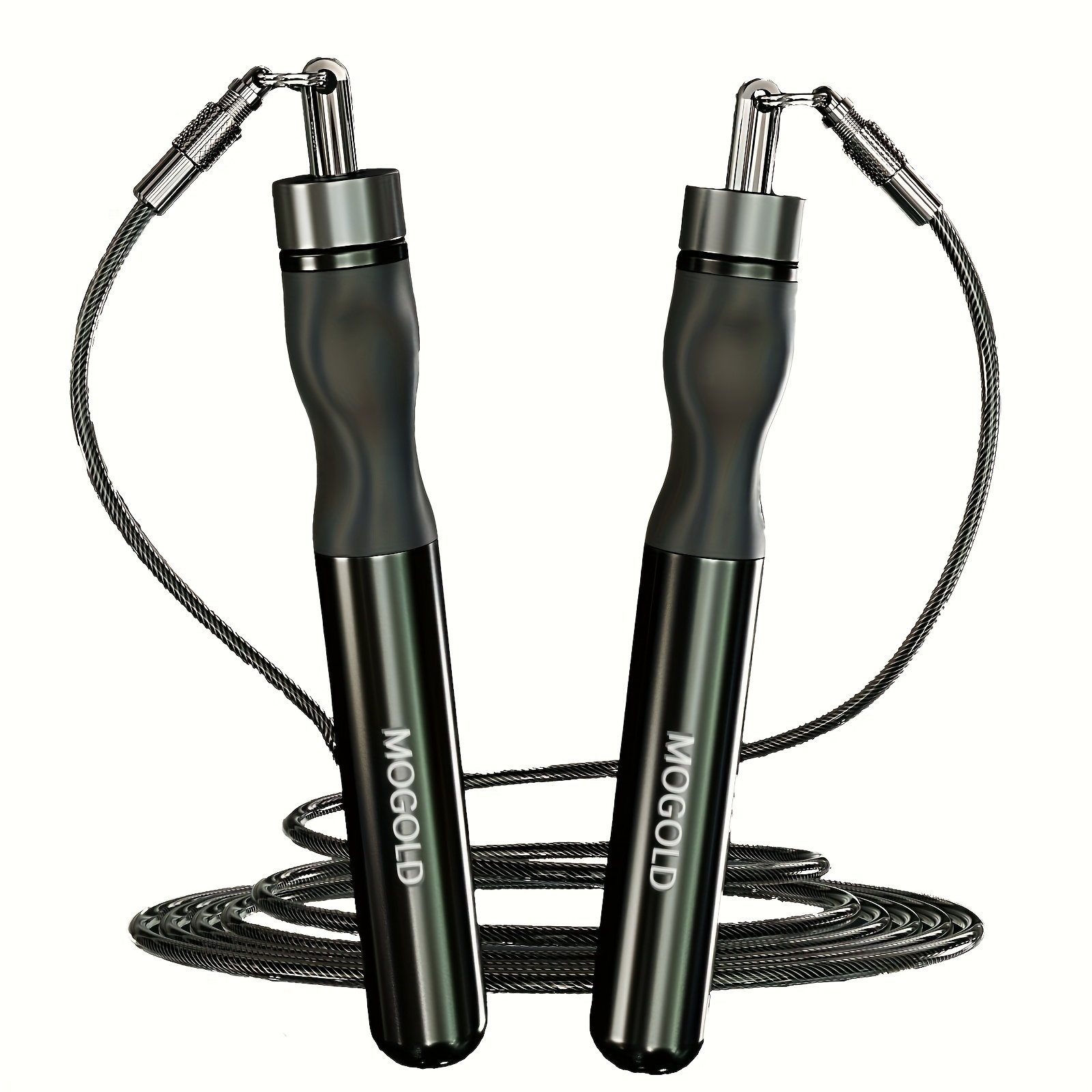 TEMU Professional Heavy-duty Jump Rope With Self-locking Weighted Ends - Adjustable Fitness Rope For Boxing, Gym, Speed Training, Competitions -
