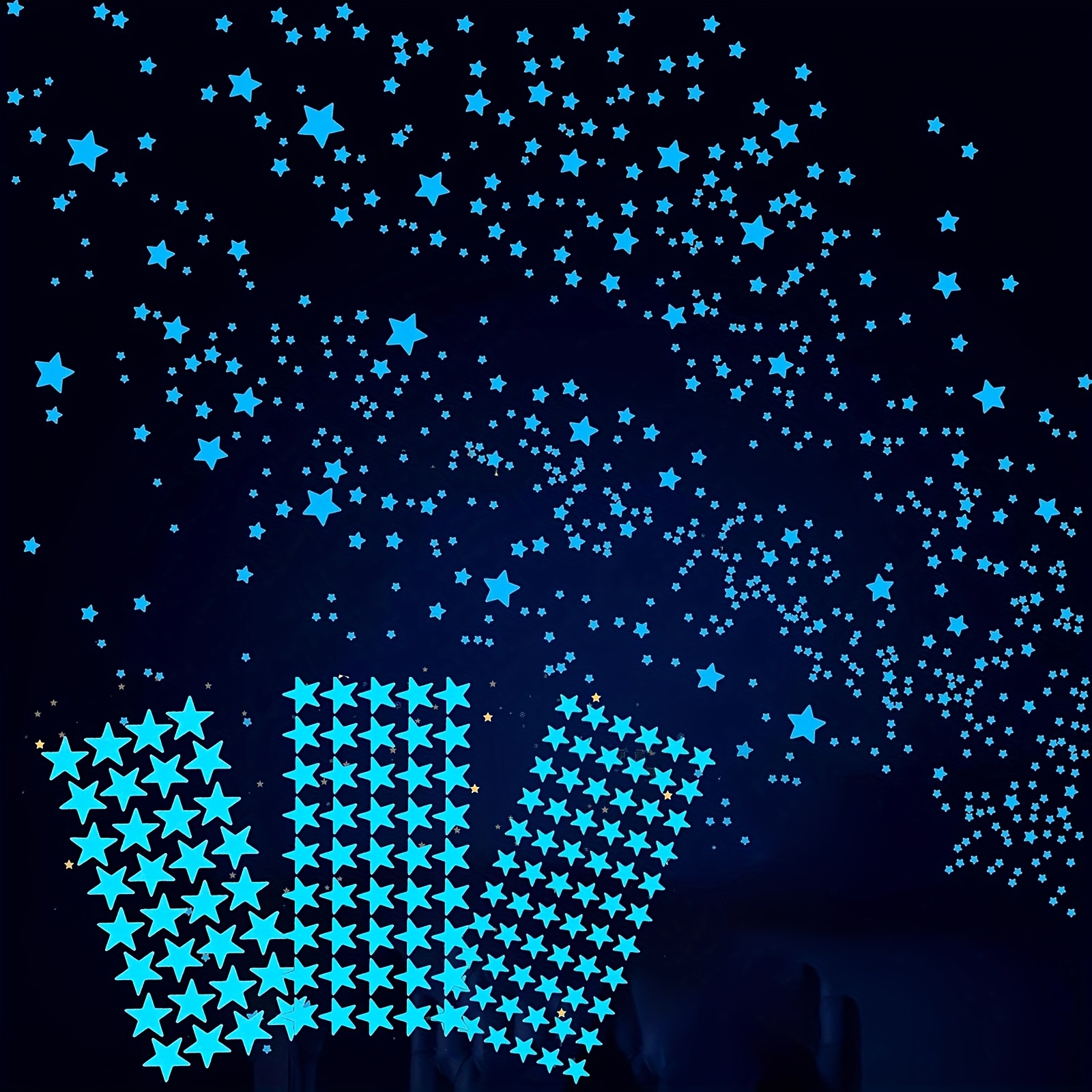 

Glowing Stars, Ceiling Glowing Stars, Space Wall Stickers, , Boys And Girls Bedroom Living Room Decoration Christmas Gift