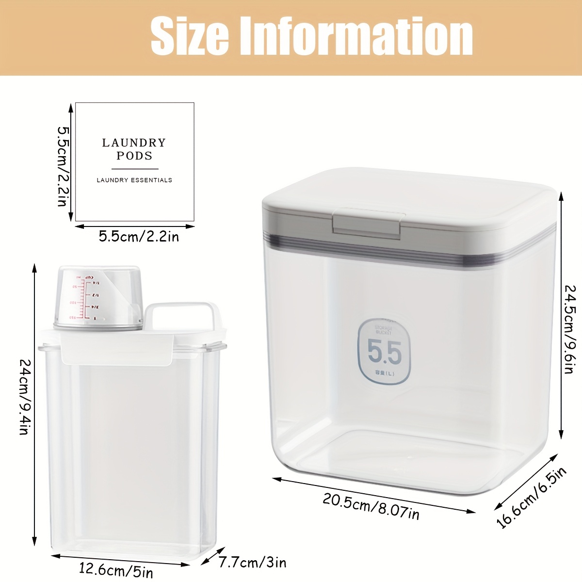 3-Piece Bathroom Container Set for Organising Essentials