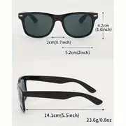 4pcs mens oval fashion glasses retro style pc material suitable for and business leisure uv resistant details 4
