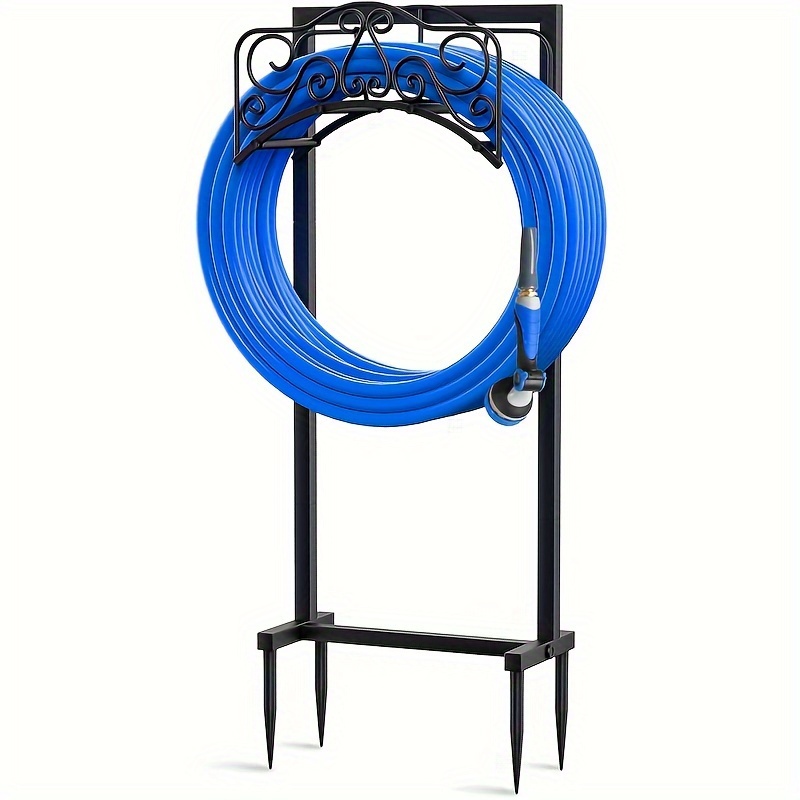 

Garden Hose Holder Freestanding - Upgraded Water Hose Holders Outdoor Heavy Duty Detachable Hose Stand For Outside Lawn