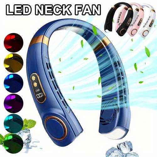 mounted fan portable mini fan personal cooling turbine compact rechargeable silent lazy use