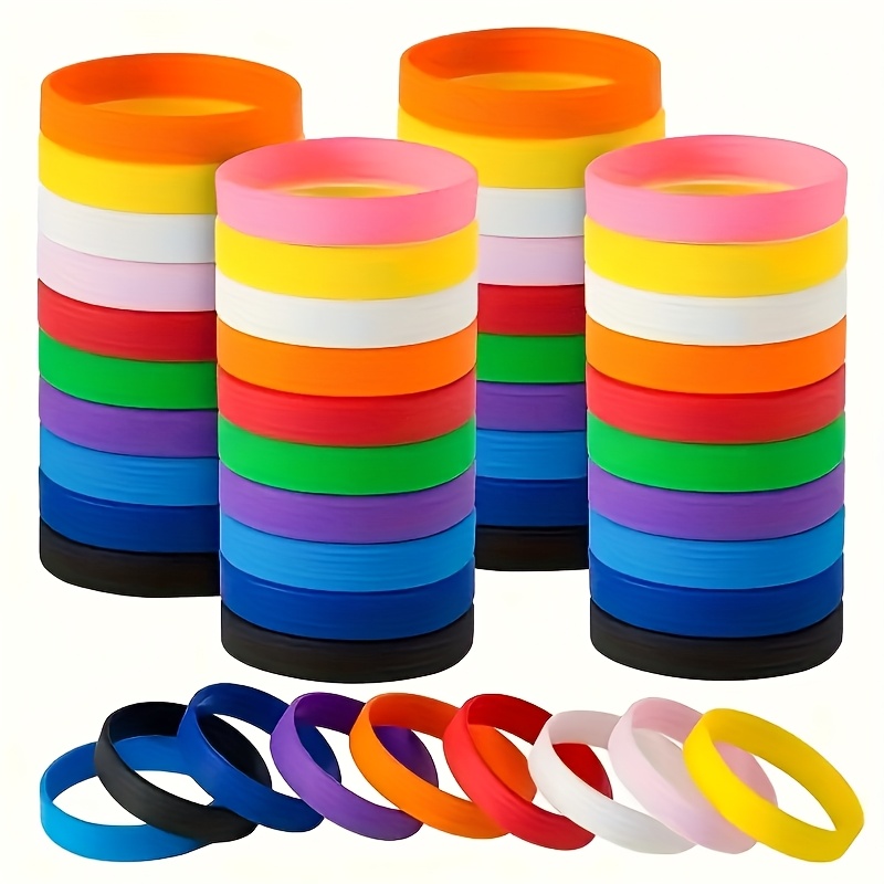 125pcs Durable Silicone Wristbands, Gift for Her