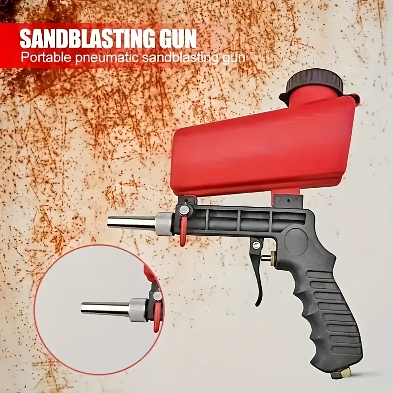 

Portable 90psi Gravity-fed Sandblasting - Ideal For Rust Removal & Detailing, Rvs & Accessories