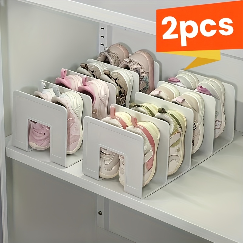 A Set Of 2/4 Nordic Style Minimalist Shoe Racks For Home Storage, Easy Shoe Cabinets For Dorms, Tiered Organizers To