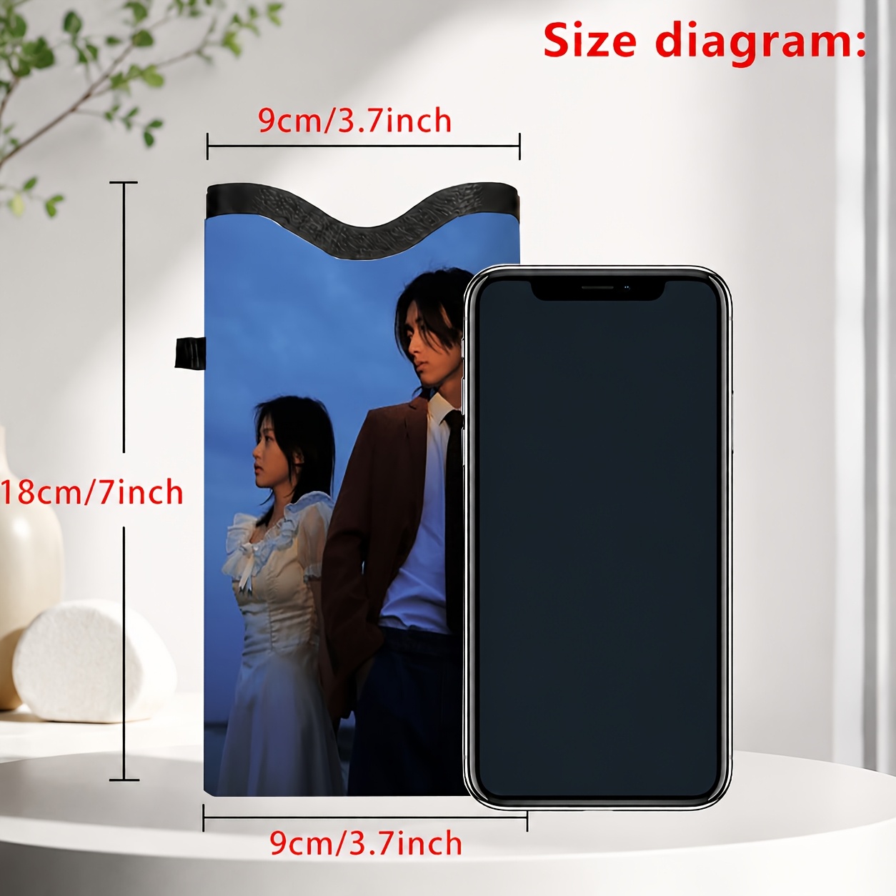 TEMU 1 stuks Aanpasbare Foto Verstelbare Telefoon Tas, 2D Platte Print, Geschikt voor Alle Telefoons - Modieuze Dagelijkse Pendeltas, Unisex, Perfect