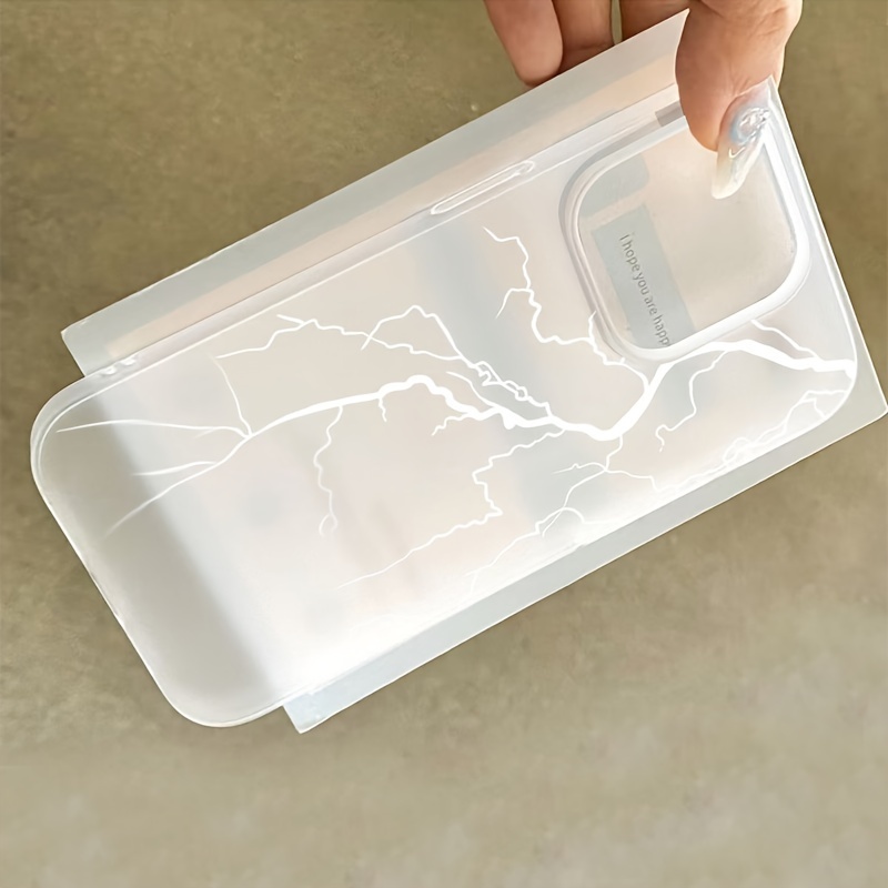 Simple Frosted Semi-Transparent Lightning Suitable for Apple 15 Pro/14 Mobile Phone Case iPhone 13/12/11 Soft xs/xr78P